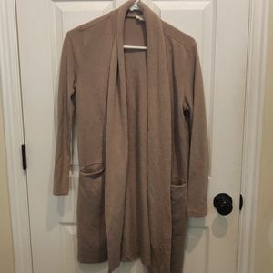 Tan Cardigan with Pockets - Small